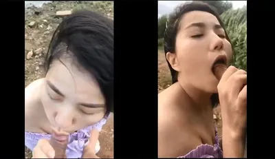 Con ghệ bj cho gấu bên bờ sông